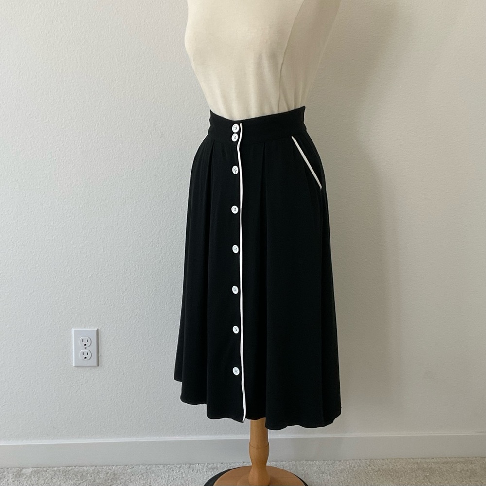 ModCloth Intelligent Involvement Button Front Skirt S - Picture 4 of 14